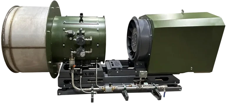 Side view of the Vortex burner